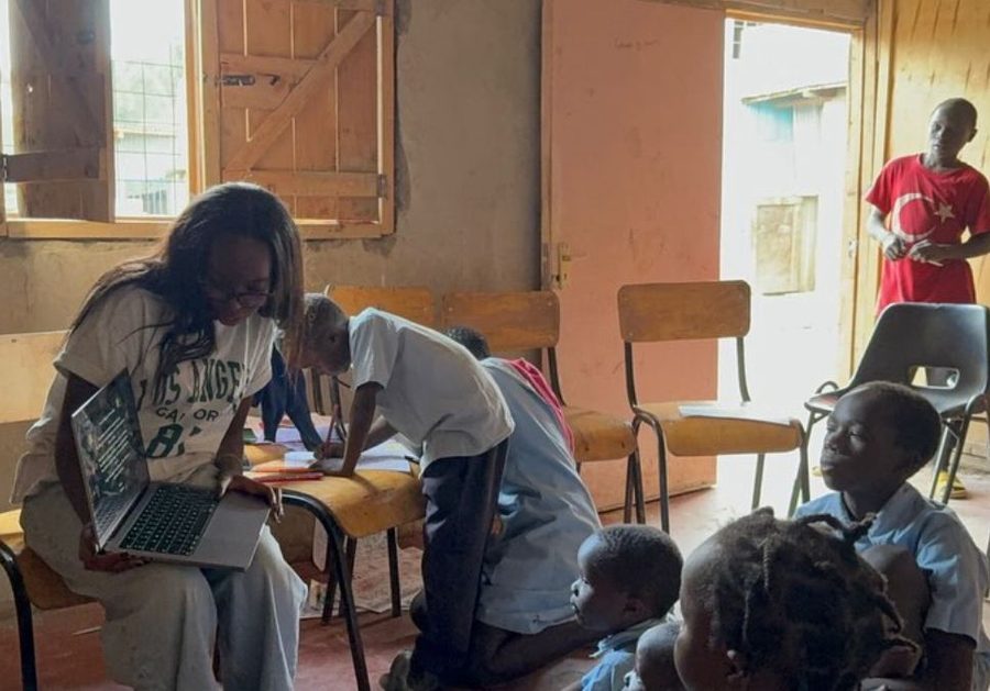 Reading Club session in Kenya